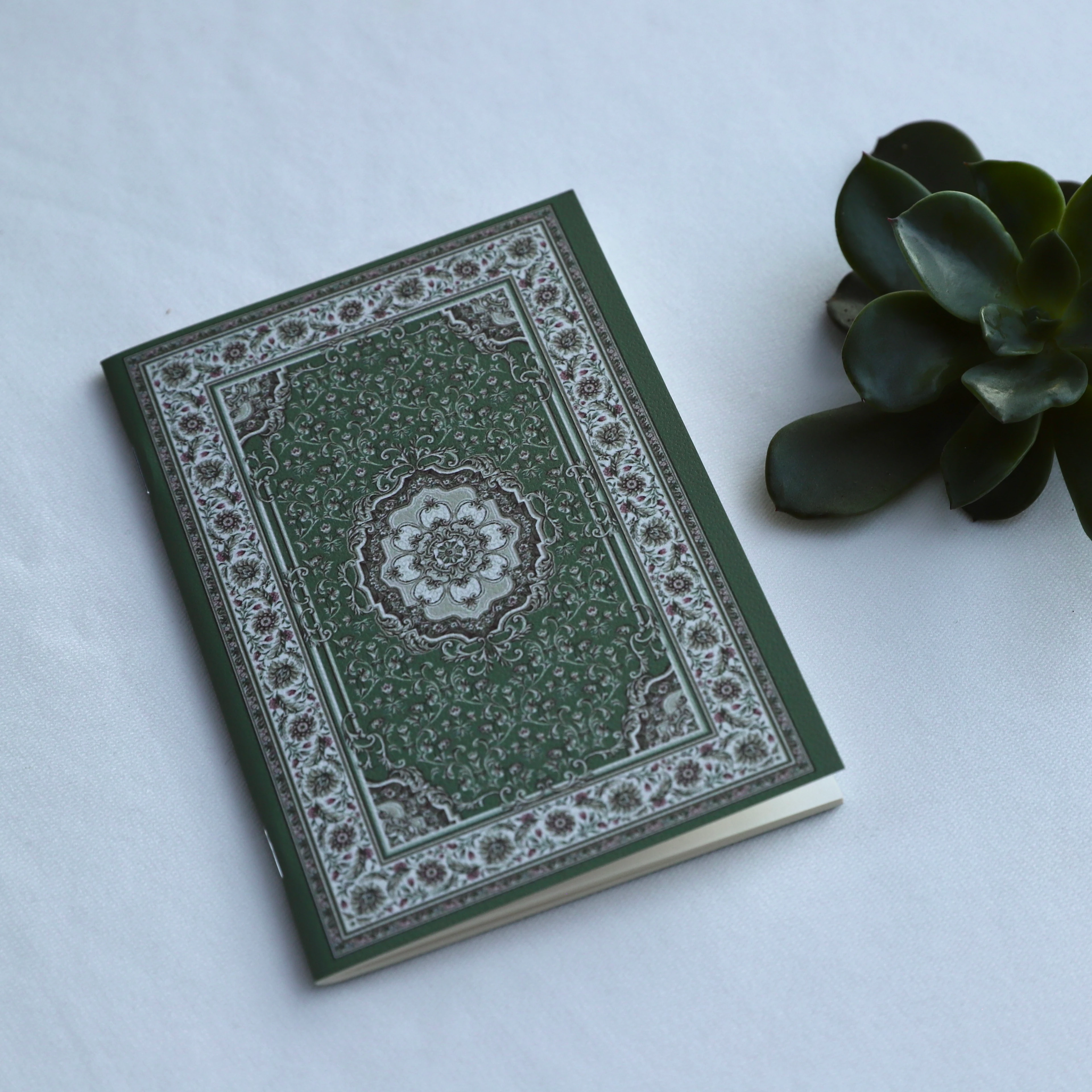 Mini Defter / kilim desen - yeşil