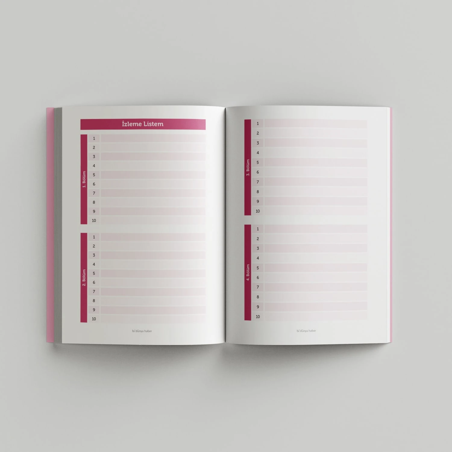 Sohbet Ajandası / Mavi / Sert Kapak (Bi' Dünya Store)