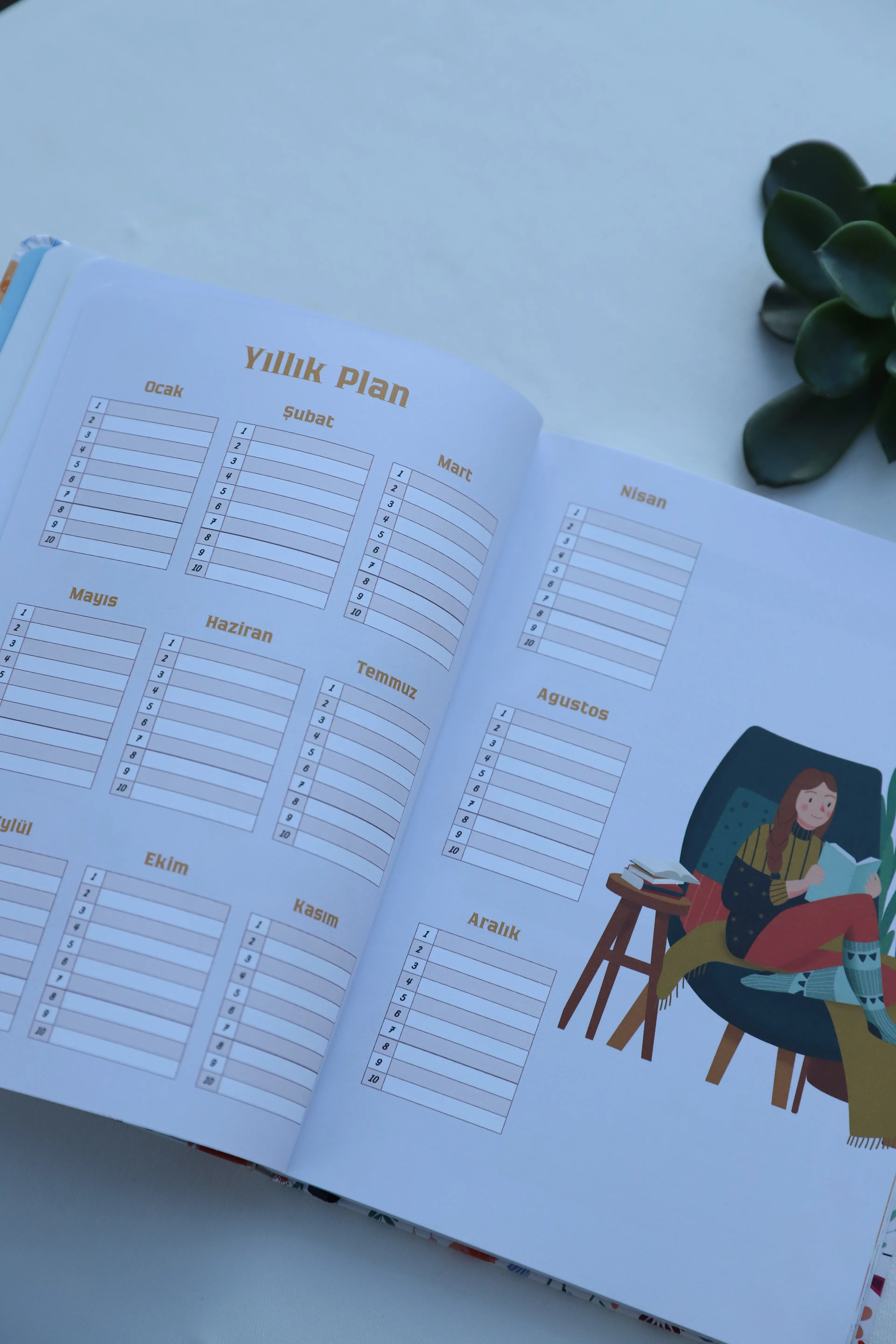 Planlama Defteri / Tarihli Ajanda 2026 - Leopar Desen