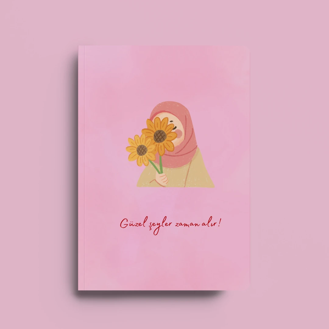 İslami Defter / Güzel Şeyler Zaman Alır / Sayfaları Ayet Hadisli