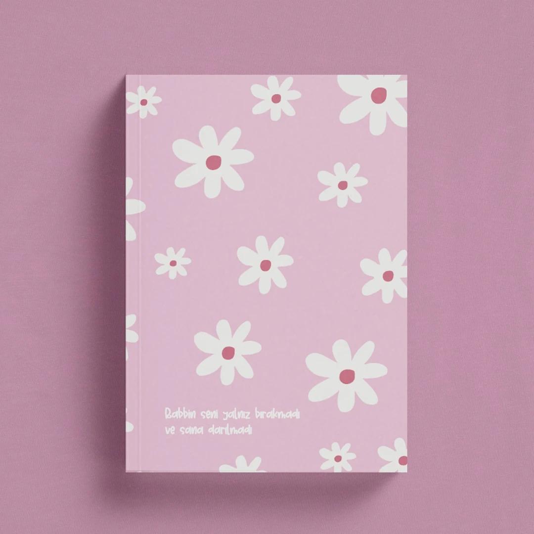 İslami Defter / Papatya Pembe / Sayfaları Ayet Hadisli