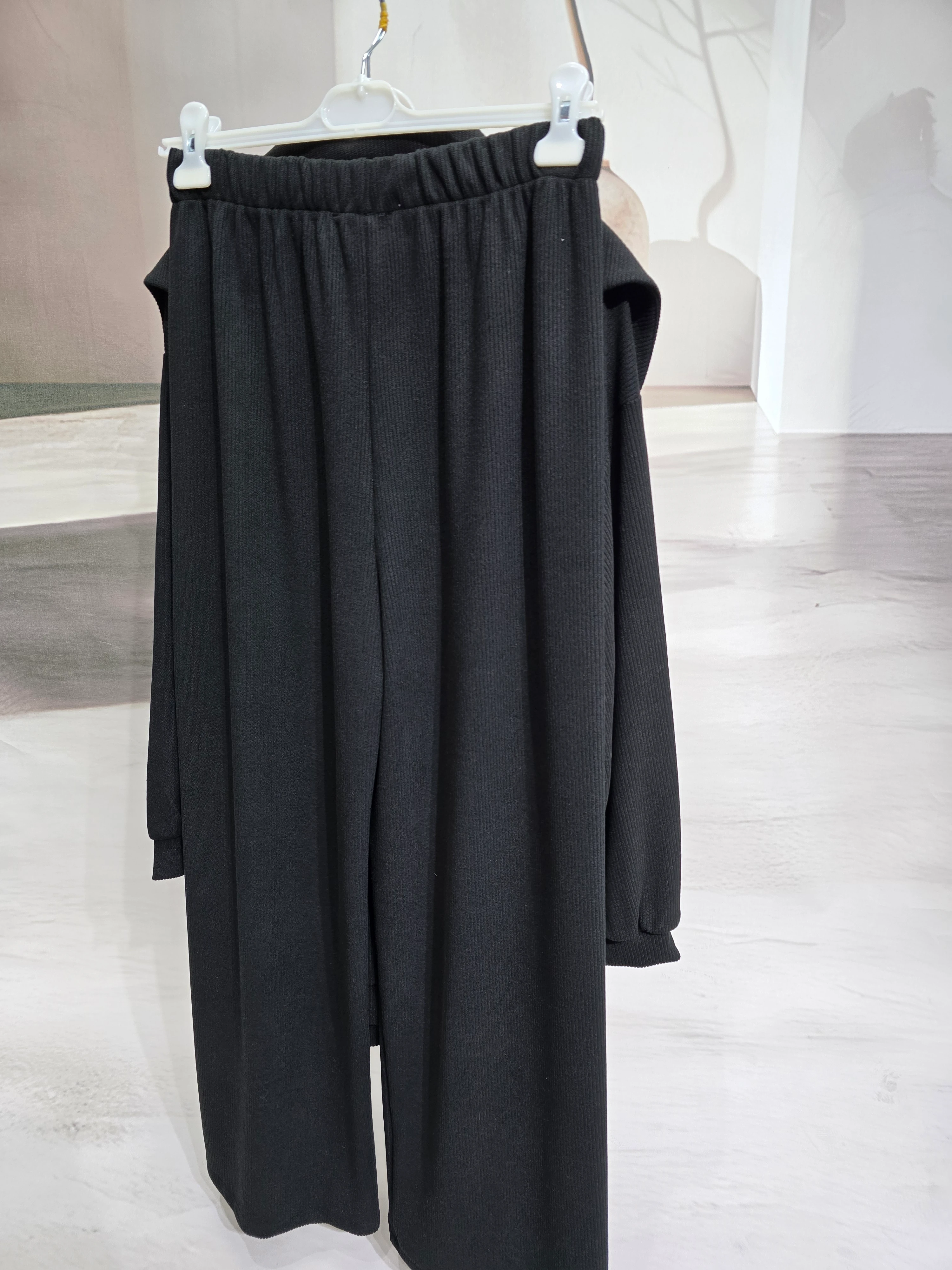 Önü Fermuarlı Pantolonlu Tunik