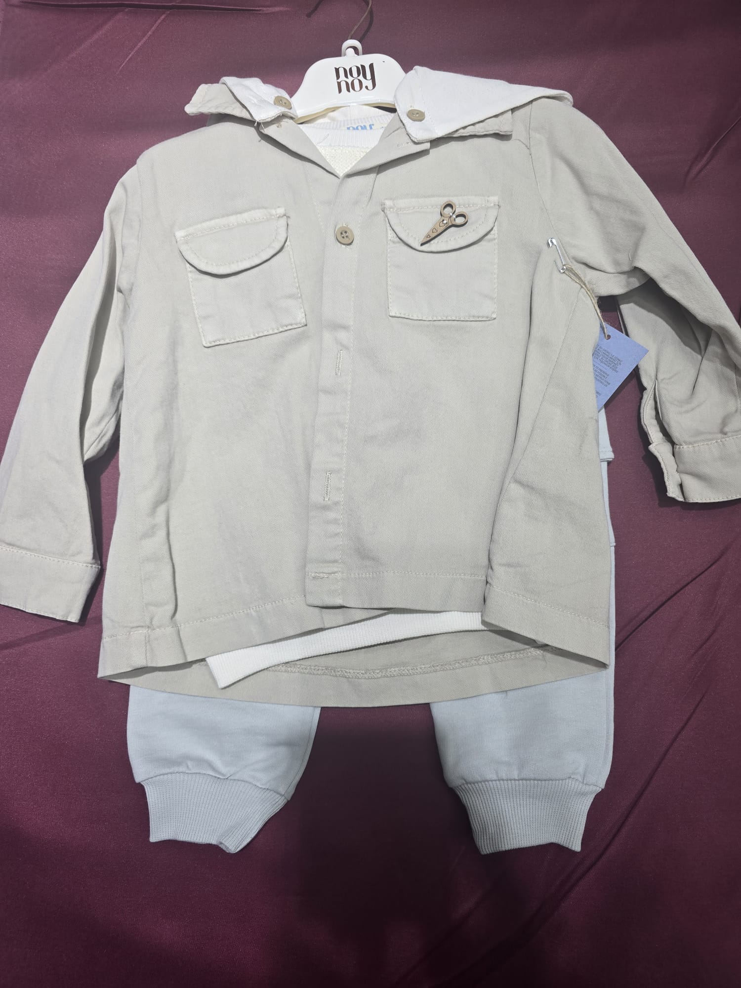 Kapşonlu Pantolonlu SWit - 12 ay