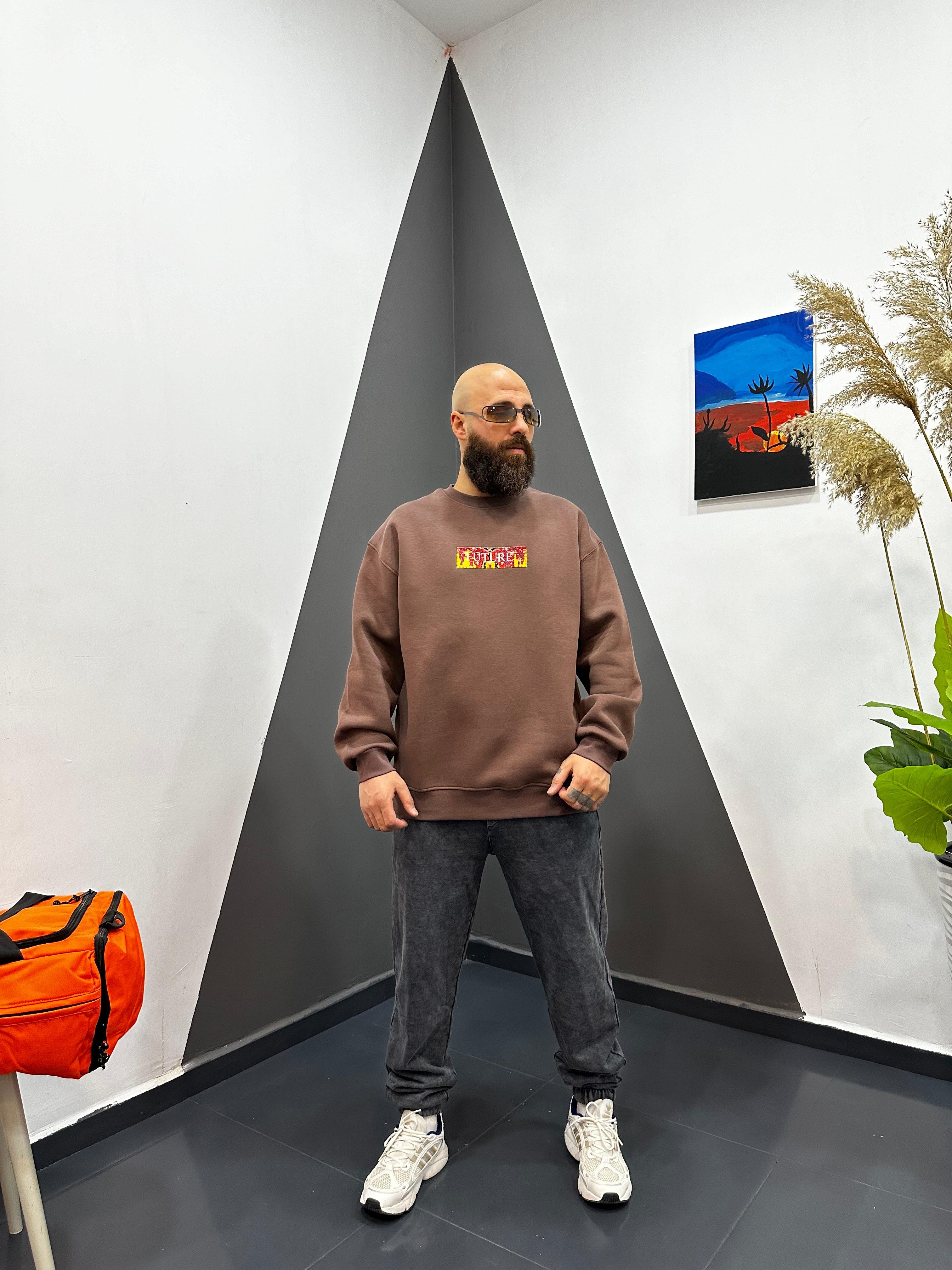Etnik Desenli Sweatshirt