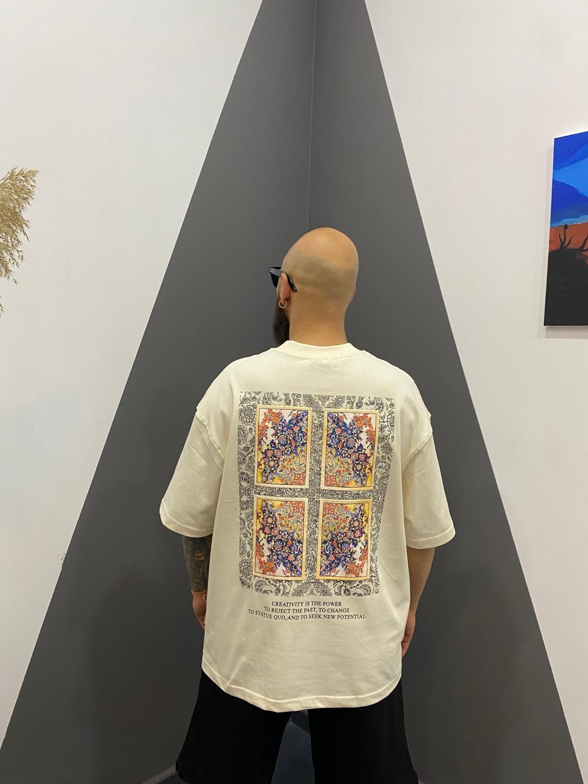 Etnik Desenli Tshirt