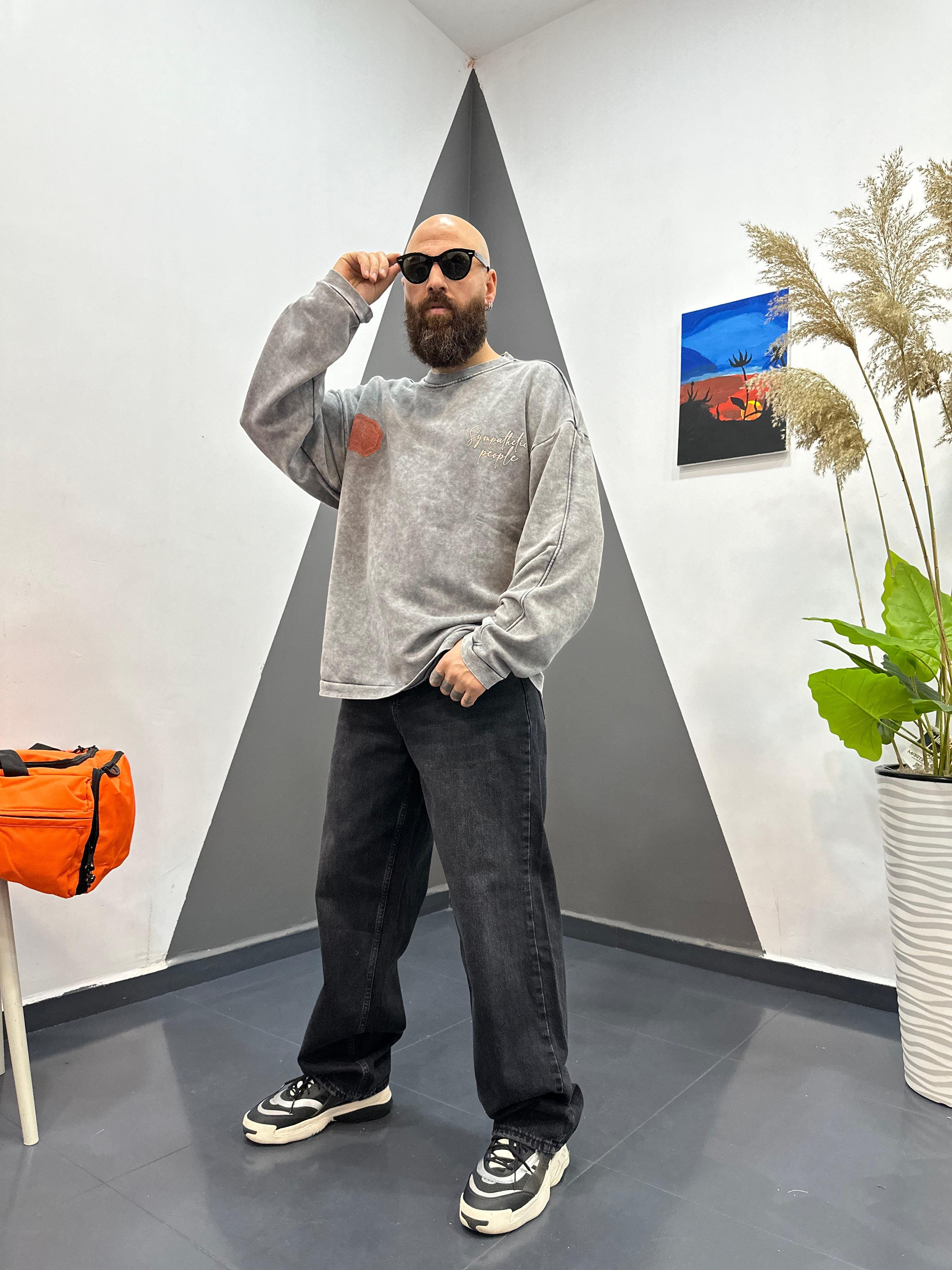 Etnik Desenli Sweatshirt