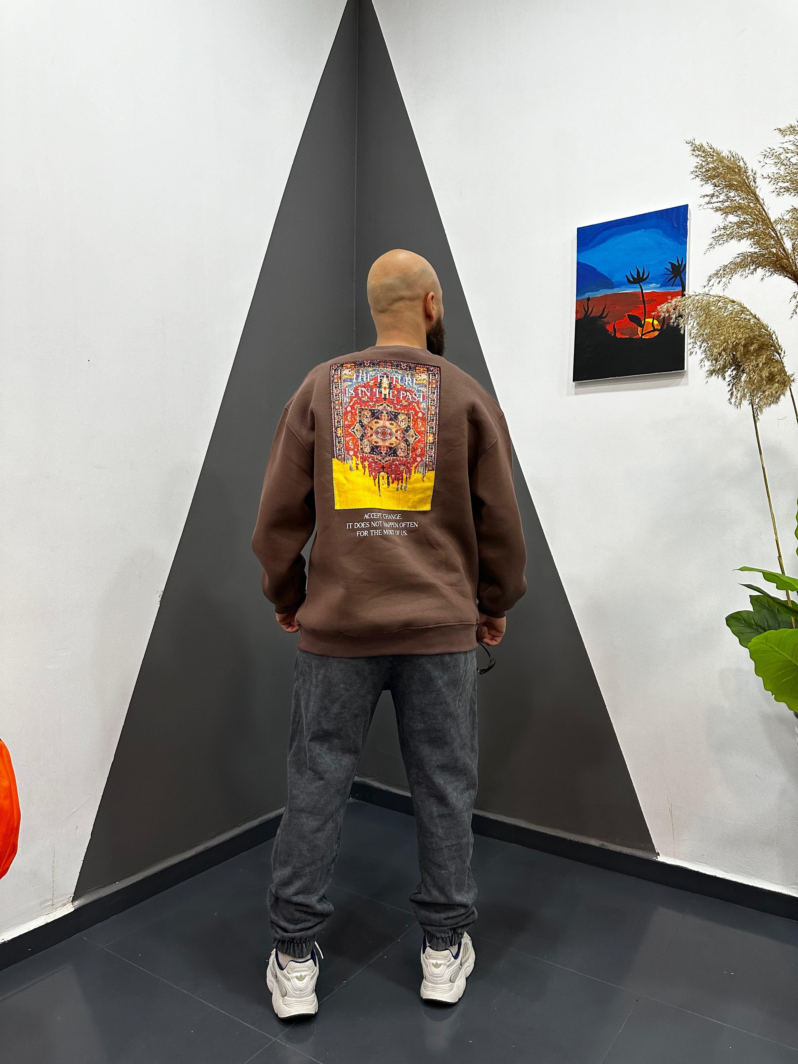 Etnik Desenli Sweatshirt