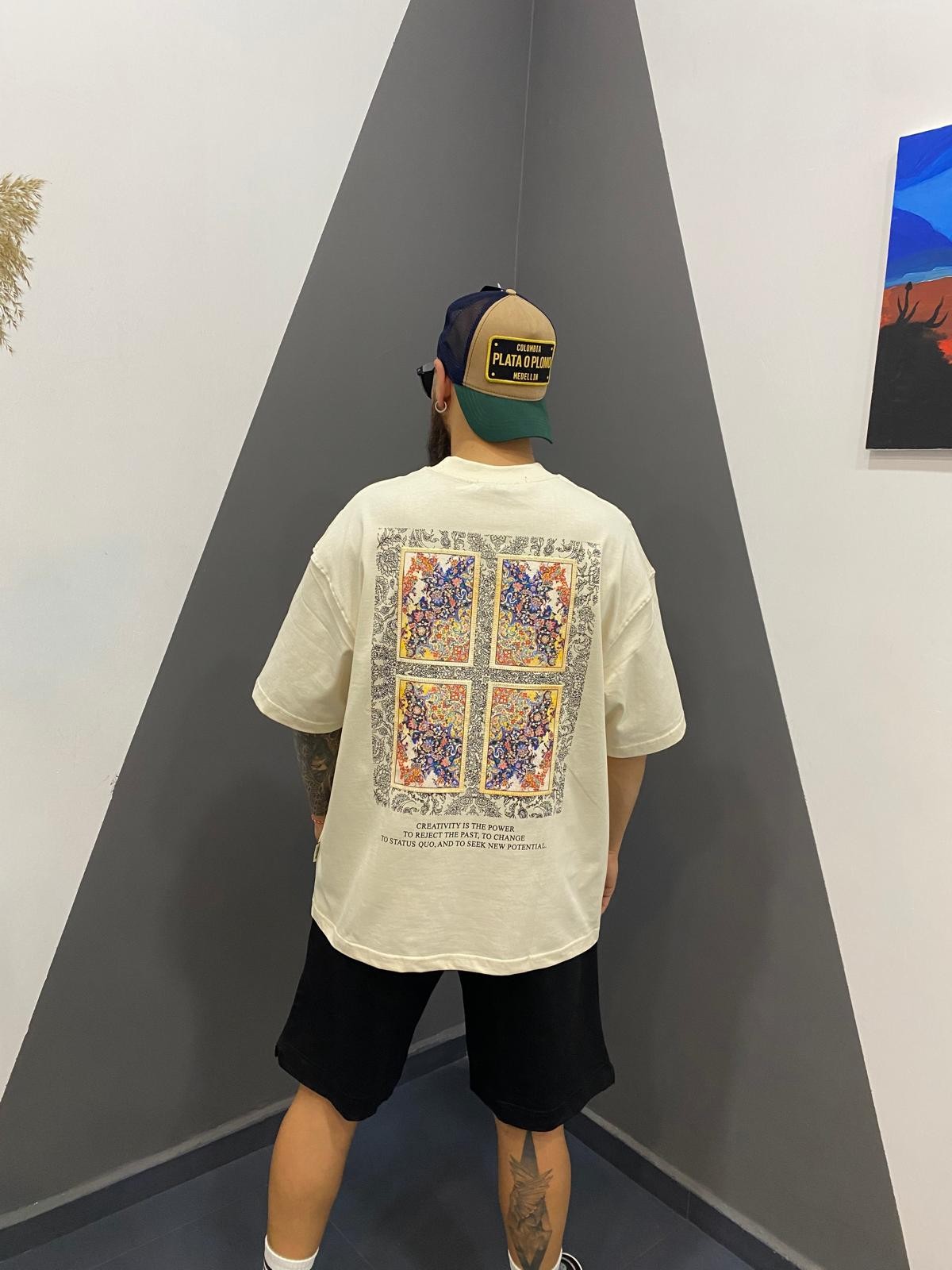 Etnik Desenli Tshirt