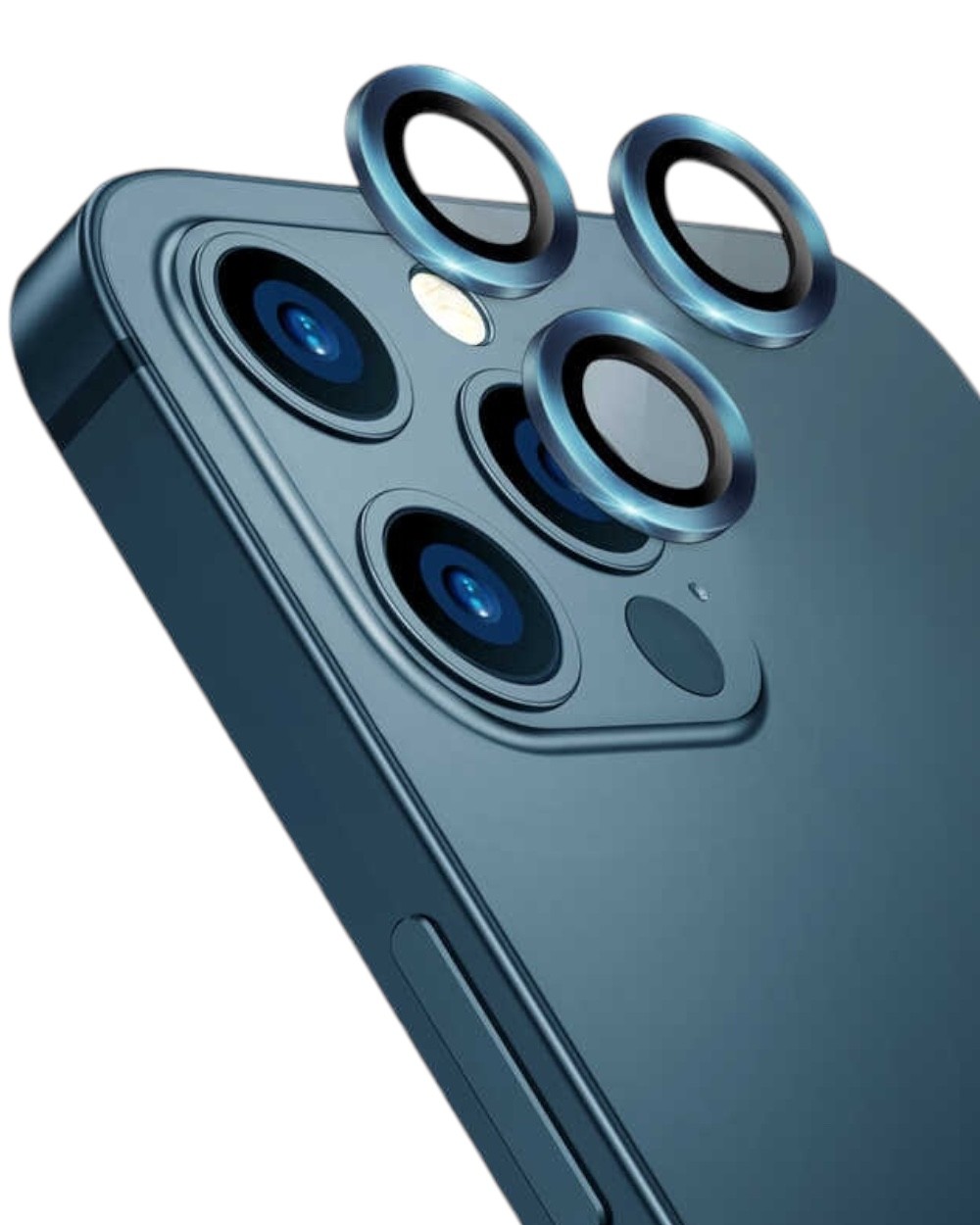 Iphone 12 Pro Max Uyumlu Takma Aparatlı Cam Safir Kamera Lens Koruyucu