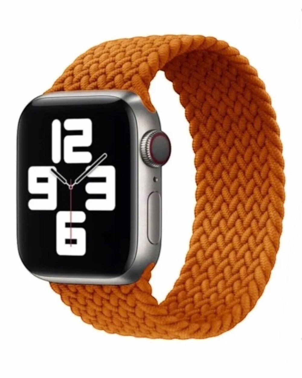 Apple Watch Uyumlu Örgülü Loop Kordon - ÖRGÜLÜ KAHVERENGİ