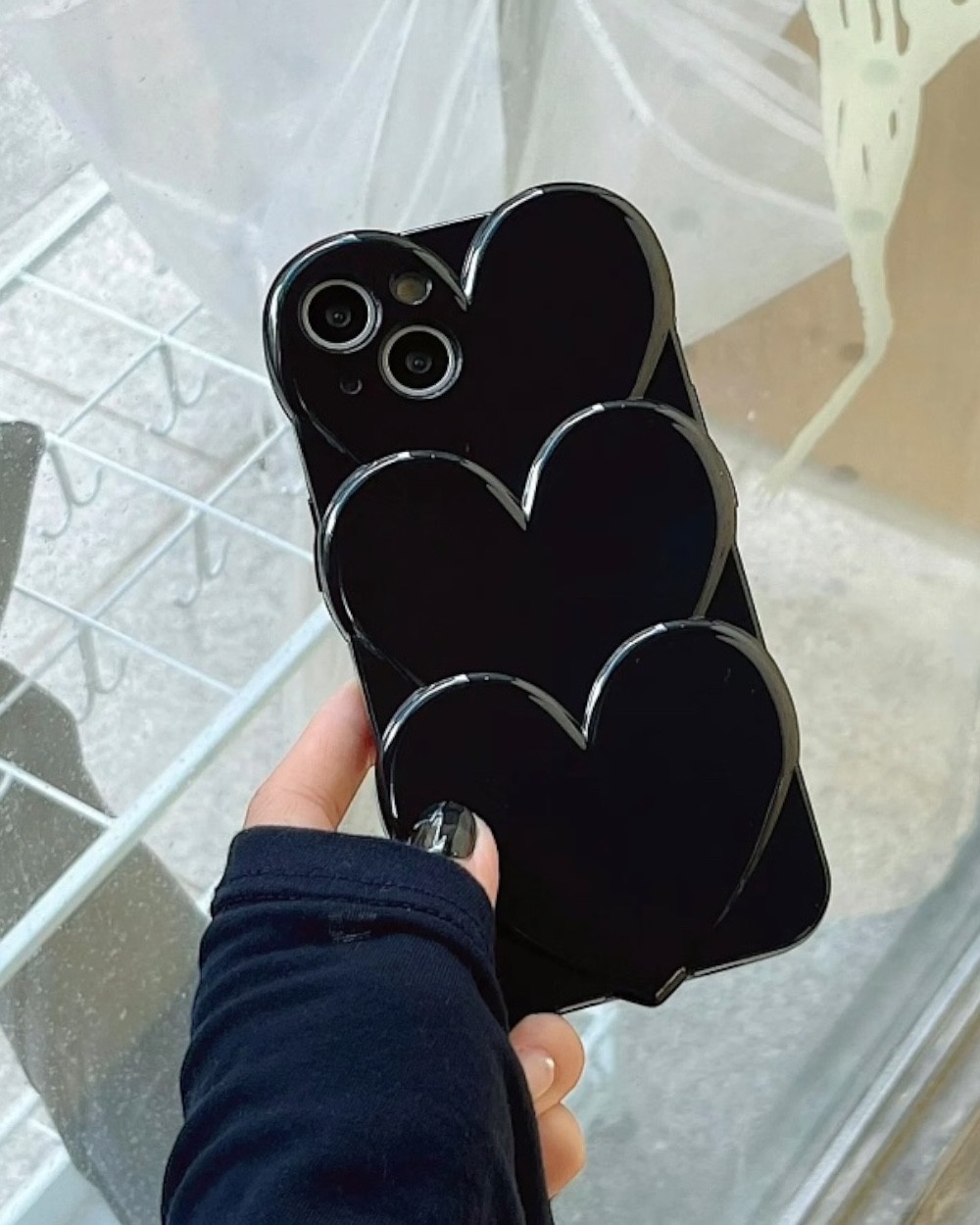 Iphone Uyumlu Parlak Three Love Kılıf