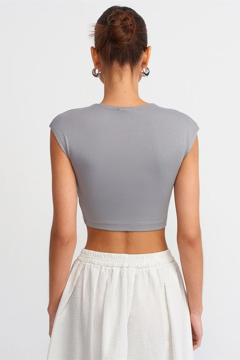 Pamuk ve Modal Karışımlı Crop Top