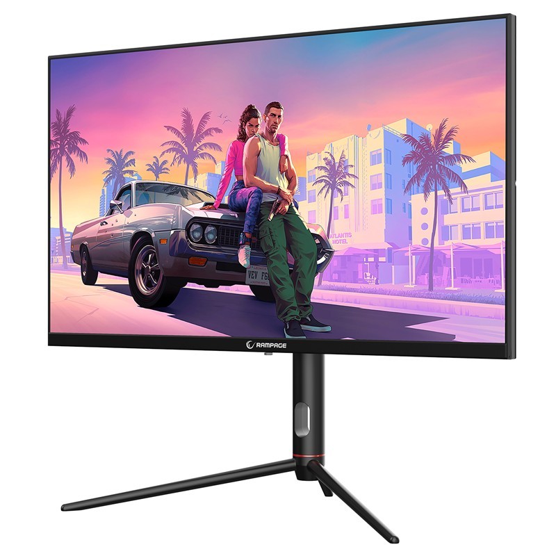 RAMPAGE GLACIER GL27R180Q 27" 180HZ 1MS AUO IPS QHD 2K PİVOT SİYAH OYUNCU MONİTÖRÜ