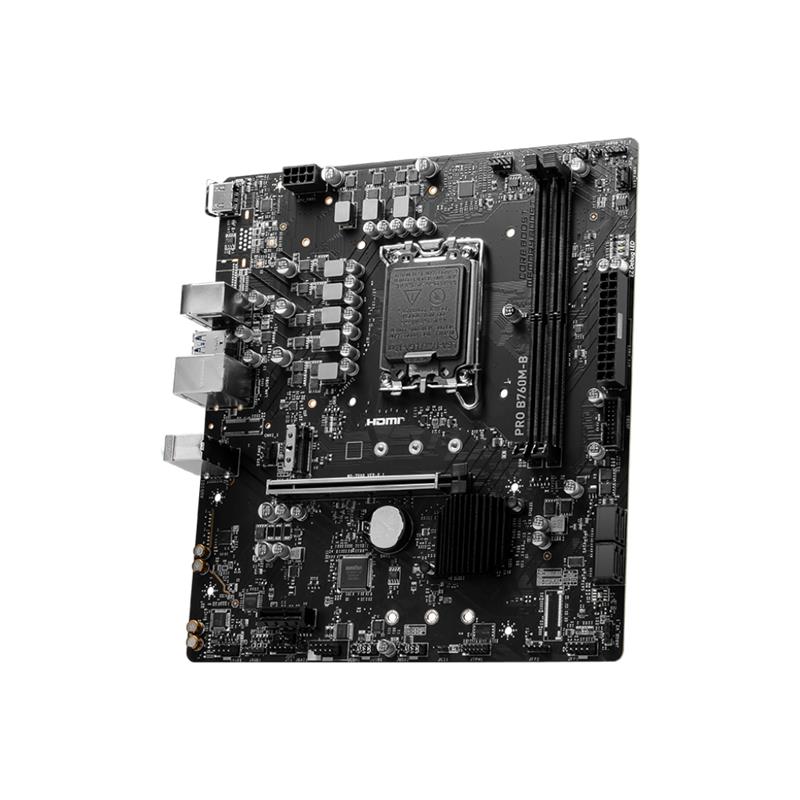 MSI PRO B760M-B DDR4 6400MHZ 1XHDMI 1XM.2 USB 3.2 MATX 1700P (12. / 13. VE 14. NESİL İŞLEMCİ UYUMLU)
