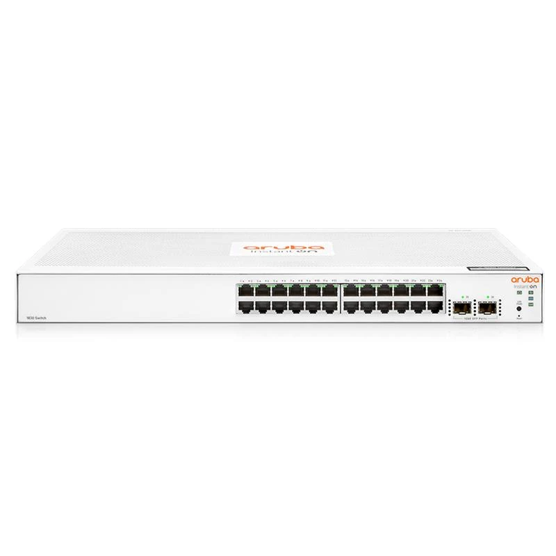 HPE ARUBA ION JL812A 1830 24 PORT GIGABIT + 2X1GB SFP UPLINK YÖNETİLEBİLİR RACKMOUNT SWITCH