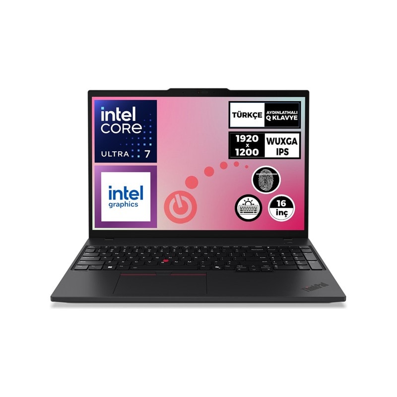 LENOVO E16 THINKPAD 21MA008YTX ULTRA 5 125U 16GB 512SSD 16" Freedos Taşınabilir Bilgisayar