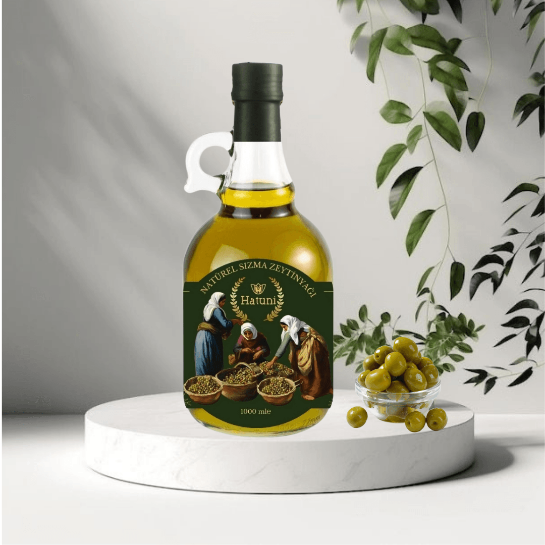Premium Soğuk Sıkım Naturel Sızma Zeytinyağı Galon Şişe ( 1LT )