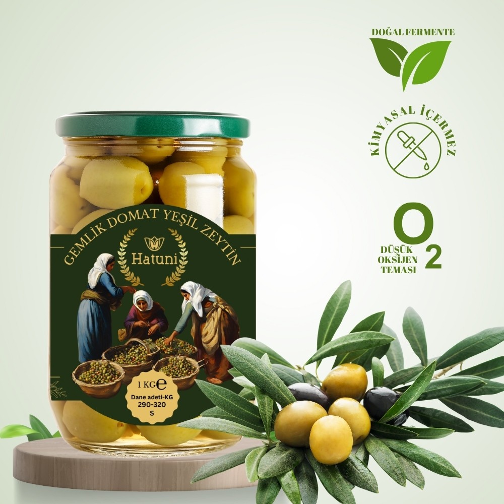 Gemlik Domat Yeşil Zeytin-S