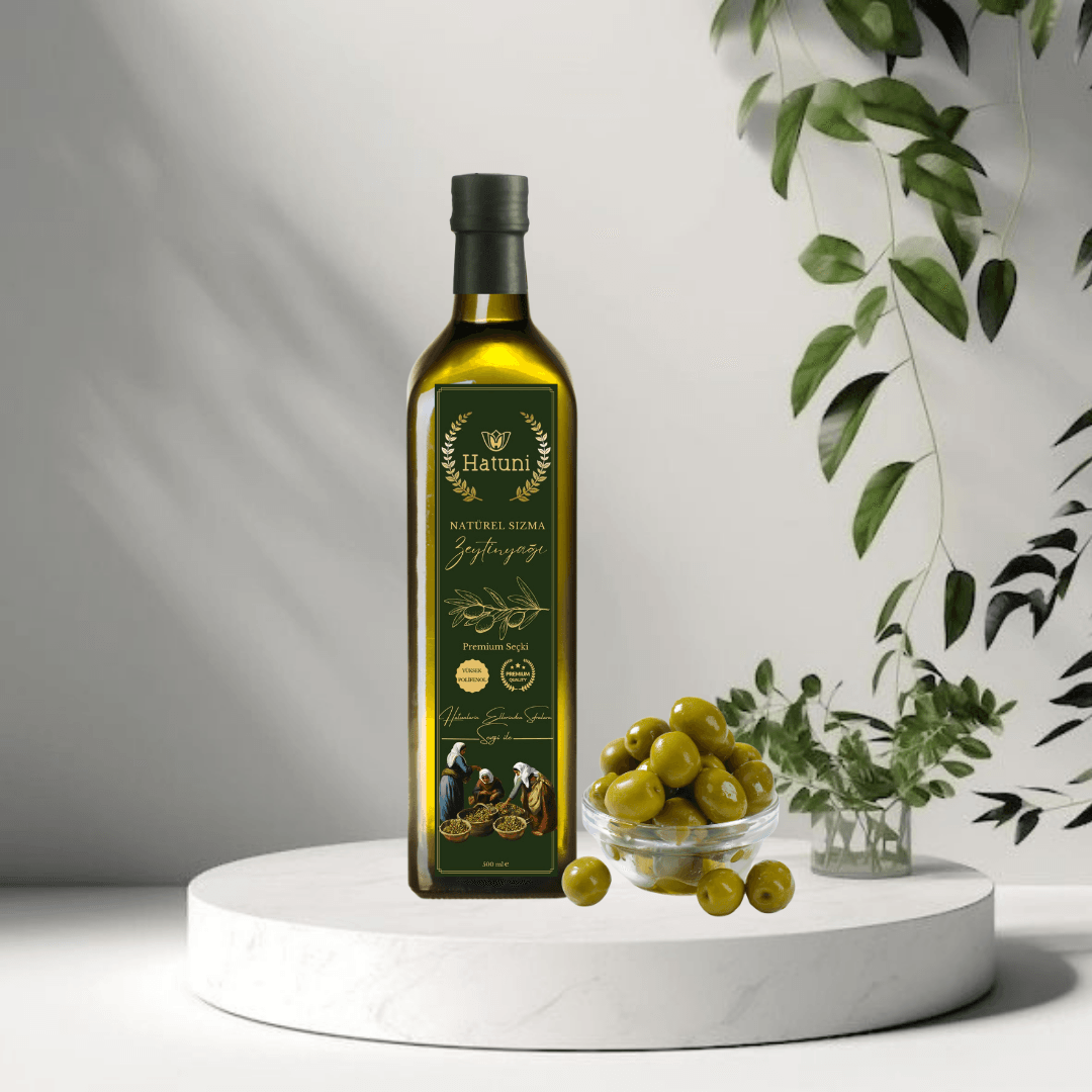 Premium Soğuk Sıkım Naturel Sızma Zeytinyağı Maraska Şişe ( 500ml )