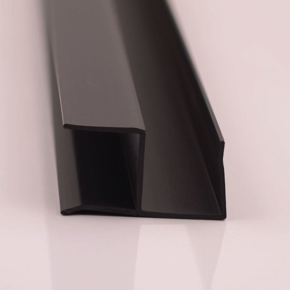 Special PVC Profile Corner Turn Y Model 20X20 Plain Black