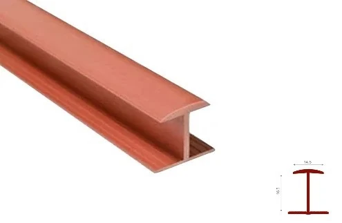Hard PVC Joint Profile H6mm Straight Cherry