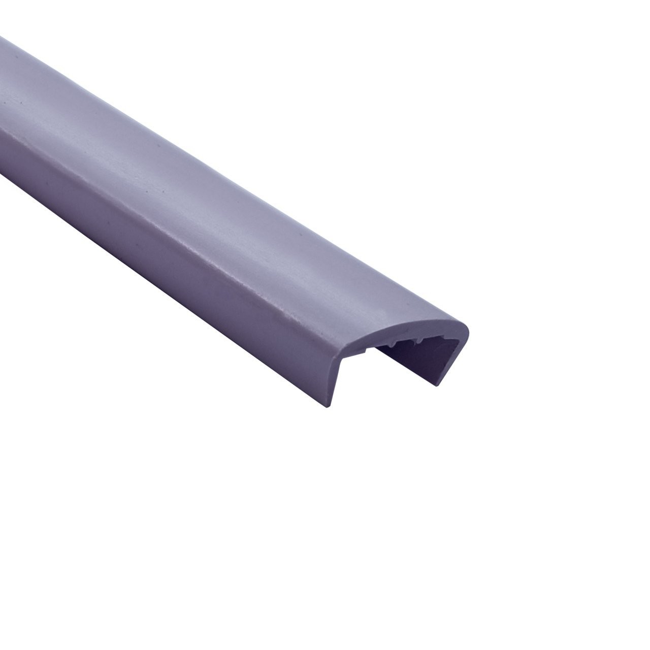 Hard PVC Edge Closing U Profile 16mm Straight Lilac