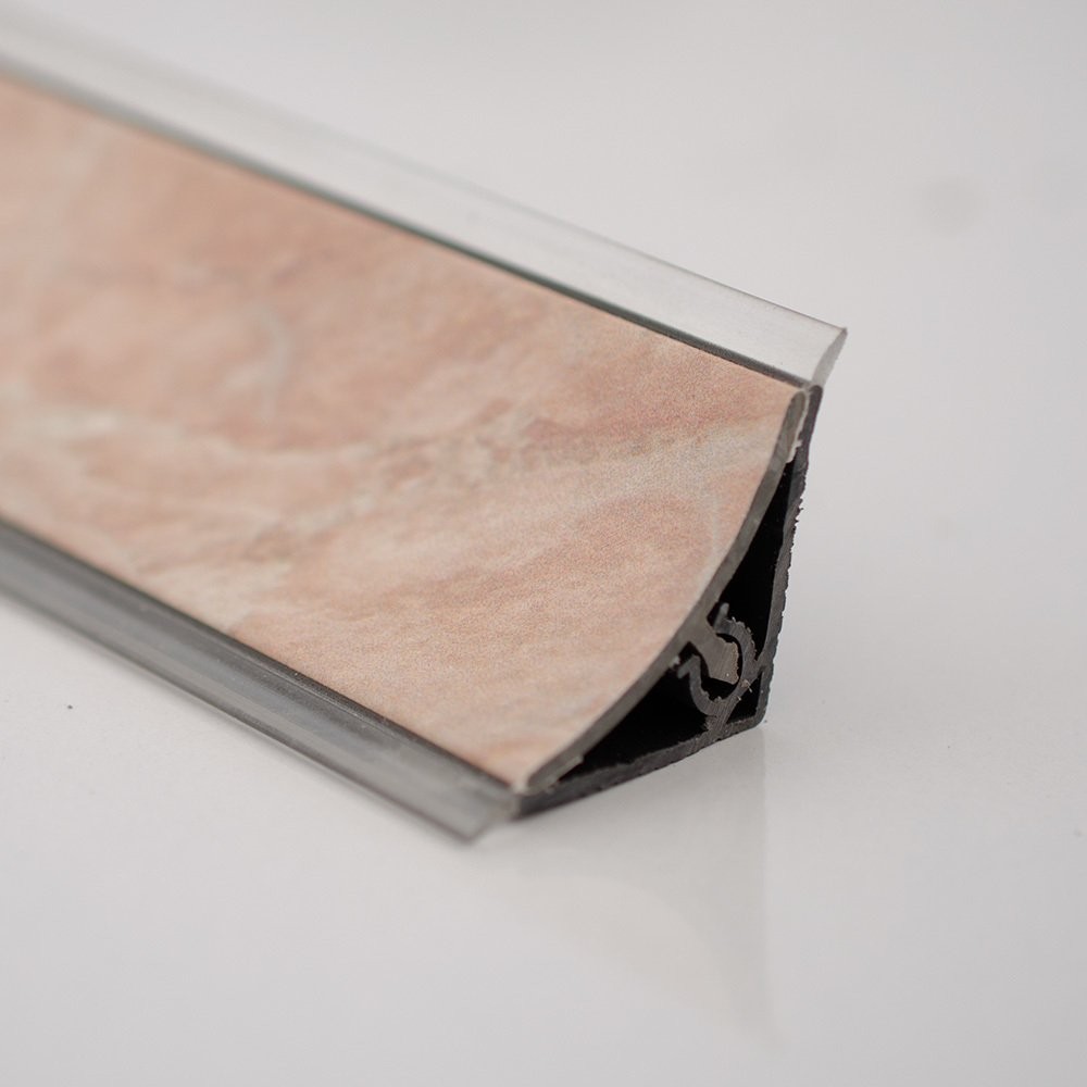 The PVC Baseboard Profile Inner Concave Glossy ASD 5057 Marble