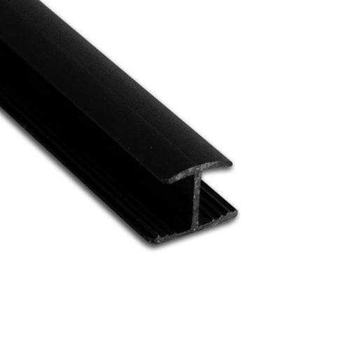 Hard PVC Joint Profile H6mm Straight Black