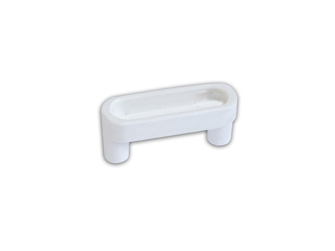 Oval Plastic Baby Crib Rail Cap White