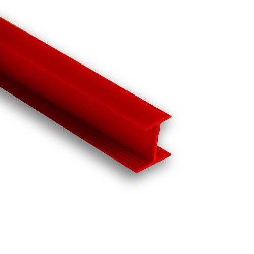 Hard PVC Joining Profile H18mm Plain Red