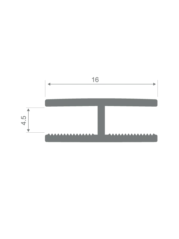 Sert Pvc Birleştirme Profili H4mm Düz Venge