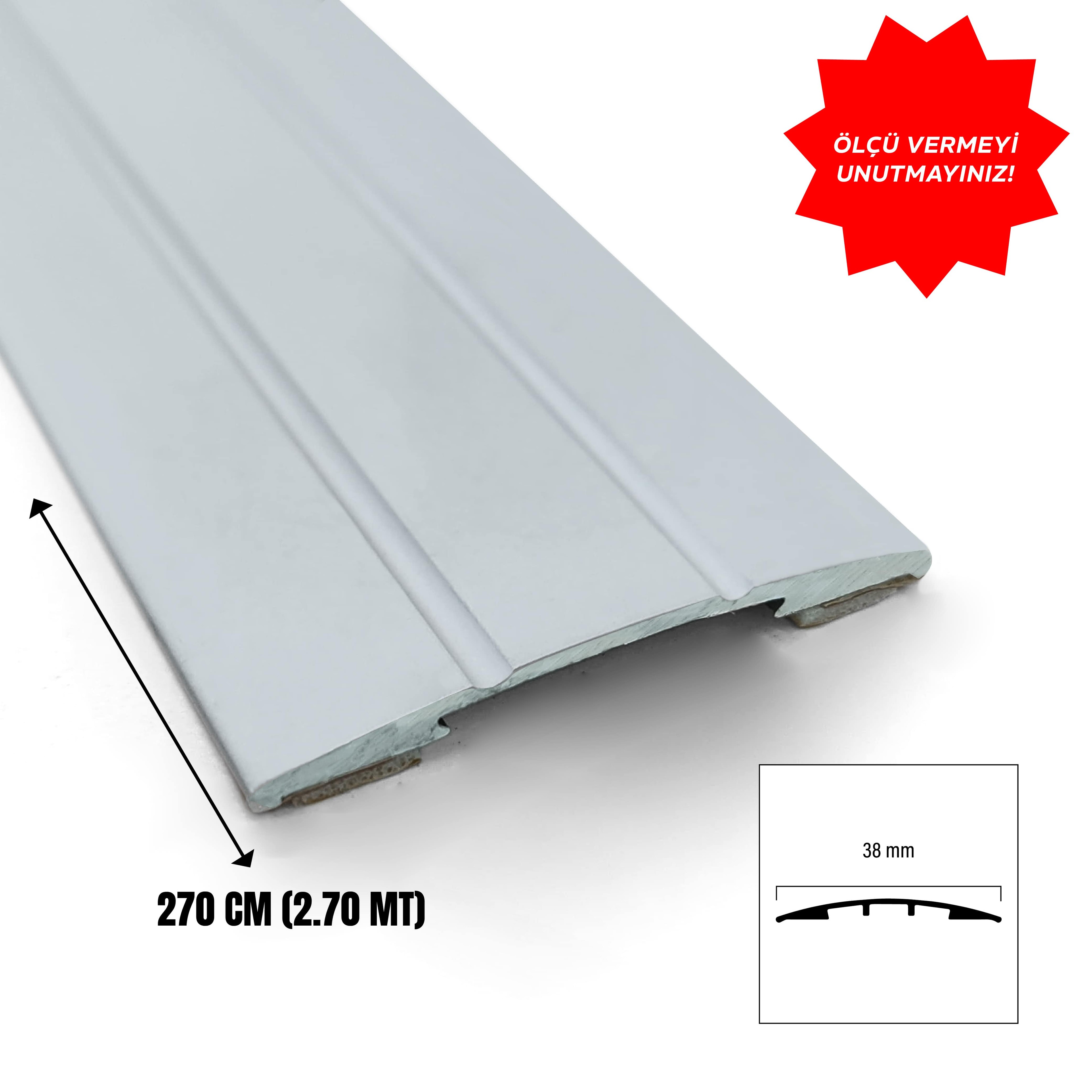 Alüminyum Kapı Eşik Çitası 38 mm Eloksal (270 cm)