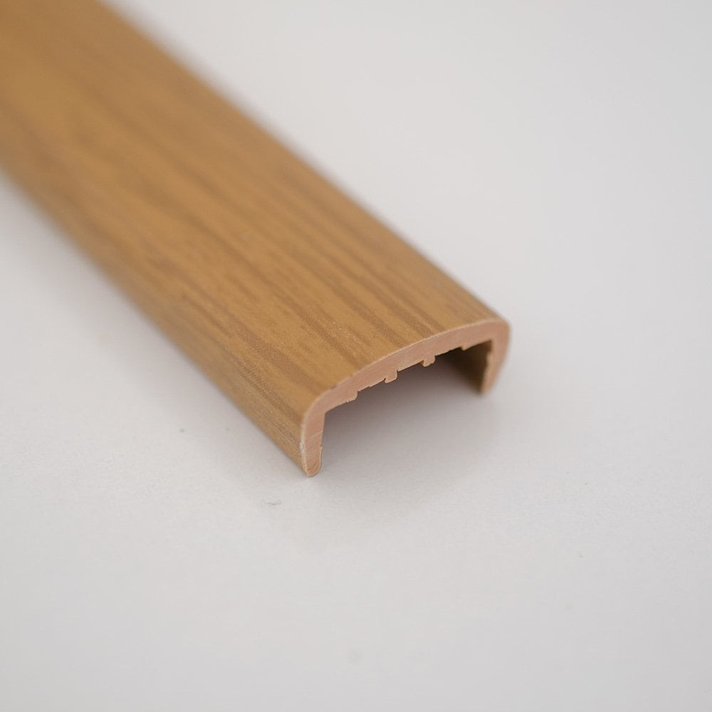 Hard PVC Edge Closing U Profile 18mm Veneered Yenice Oak