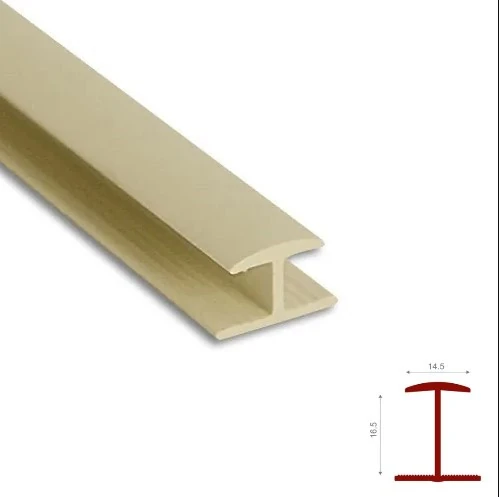 Sert Pvc Birleştirme Profili H6mm Düz Bej