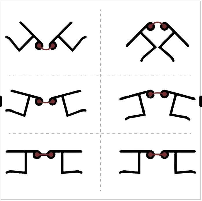 Baza Köşe Dönüş Aparatı 120 mm / Alüminyum