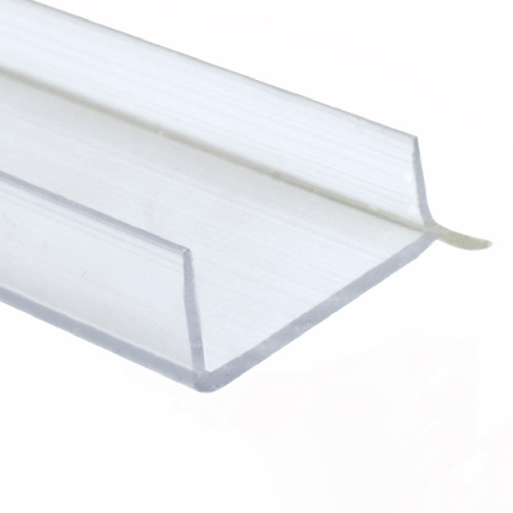 Plinth PVC Profile Sealing 18mm Flat Transparent