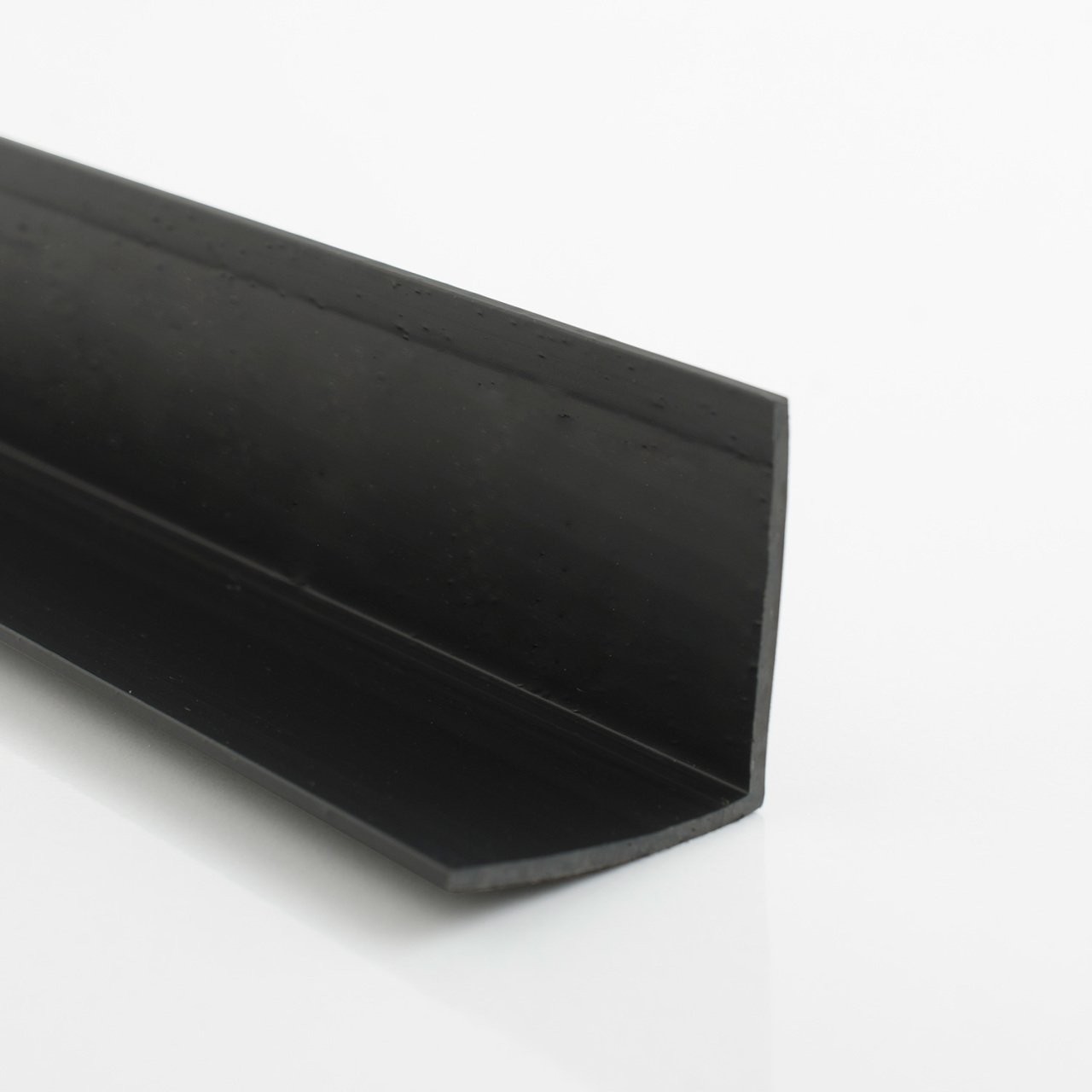 Hard PVC Corner Profile L Strip 30mm Straight Black