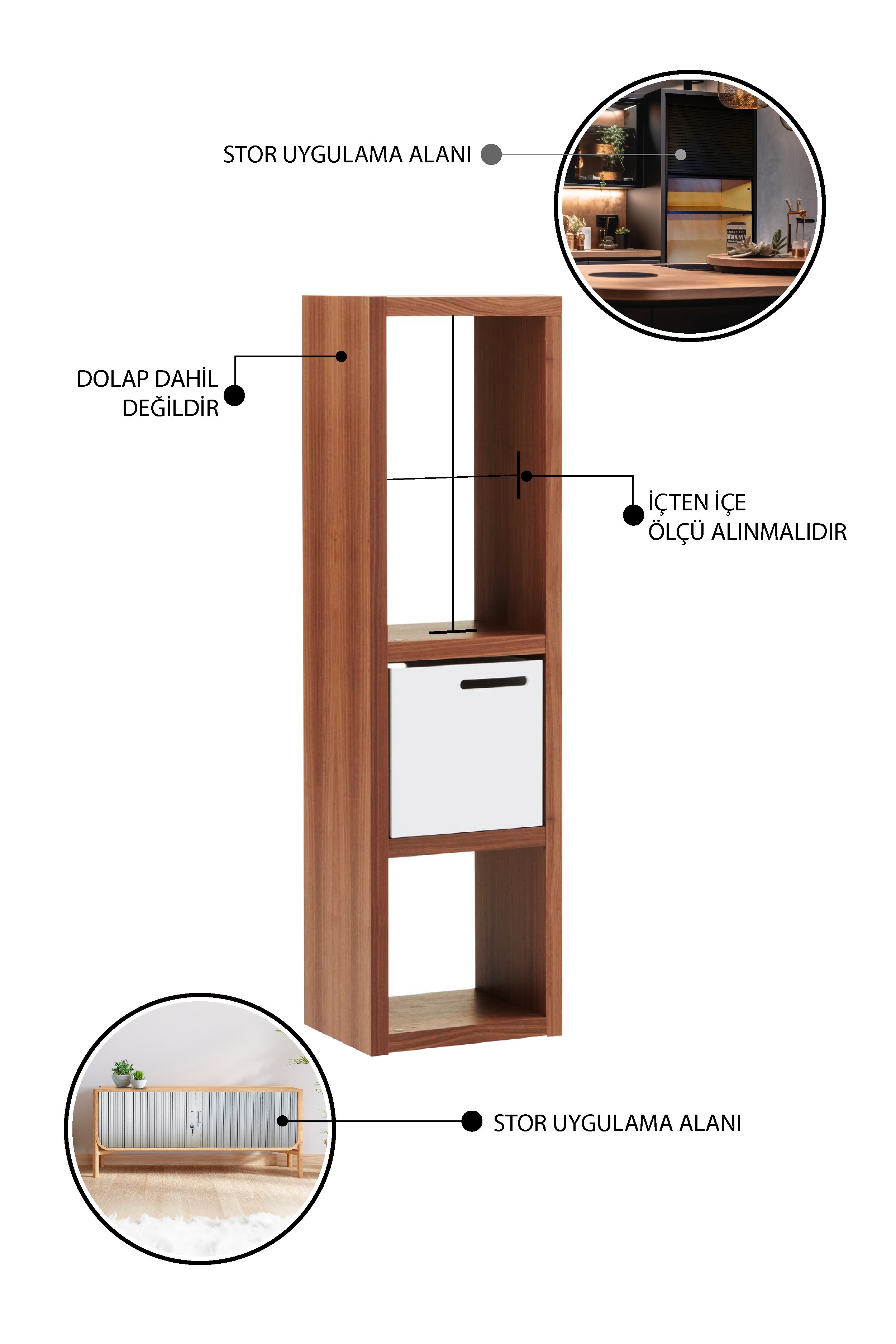 Roller Cabinet Door with Rear Swinging System