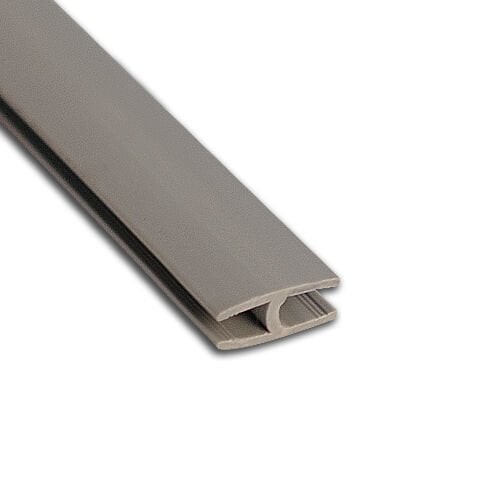 Hard PVC Joining Profile H3mm Plain Gray