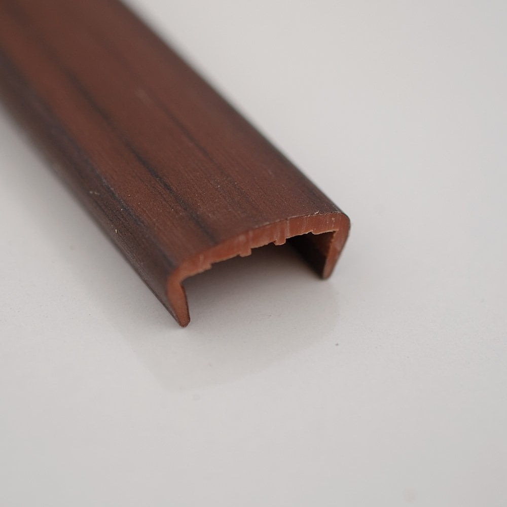 Straight PVC Profile U 18mm Flat Birch