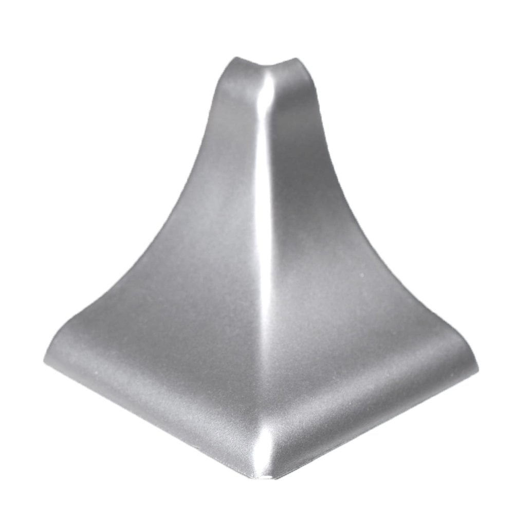 Baseboard PVC Fitting Internal Concave External Corner Painting Metallic Gray