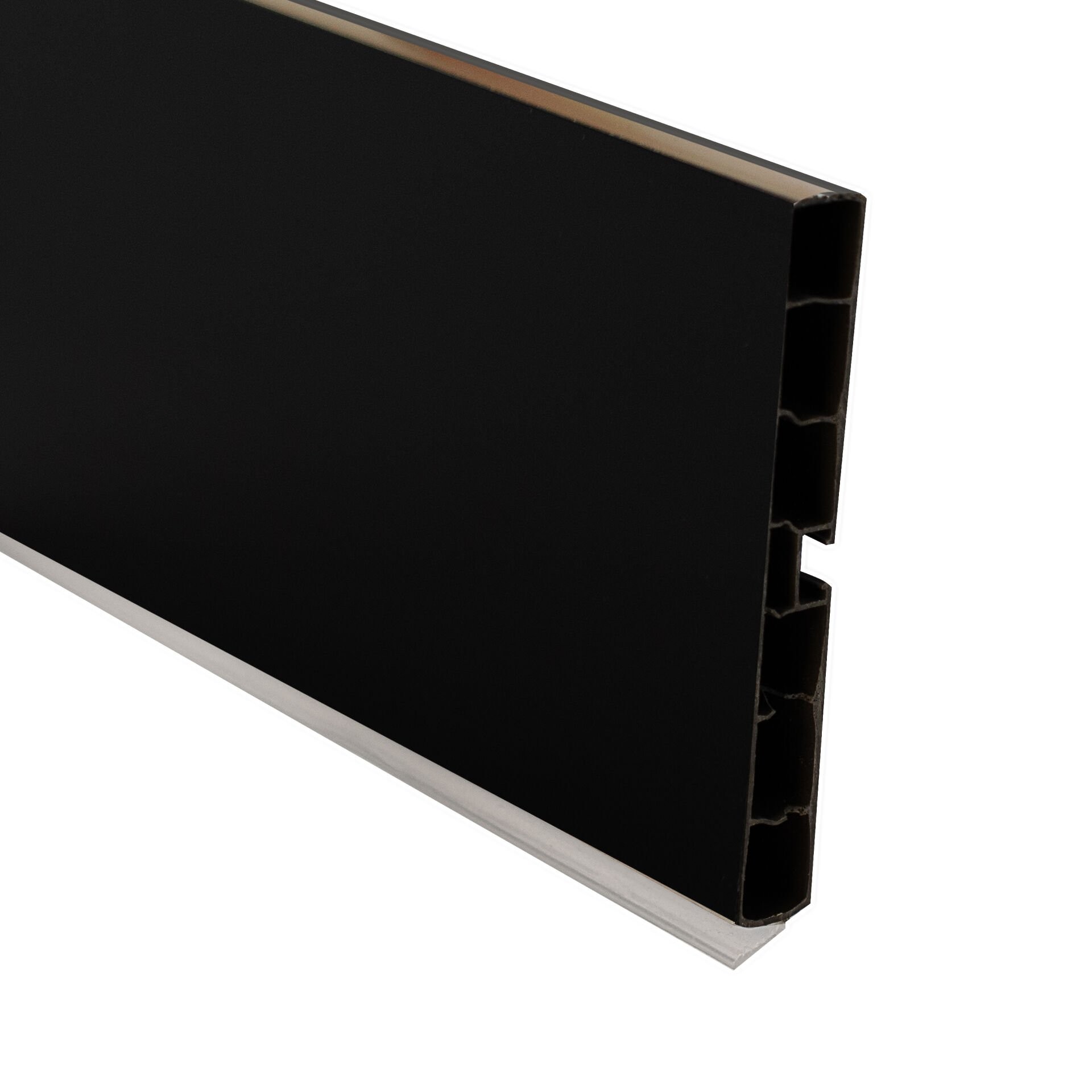 Plinth PVC Profile 150mm Hg Black