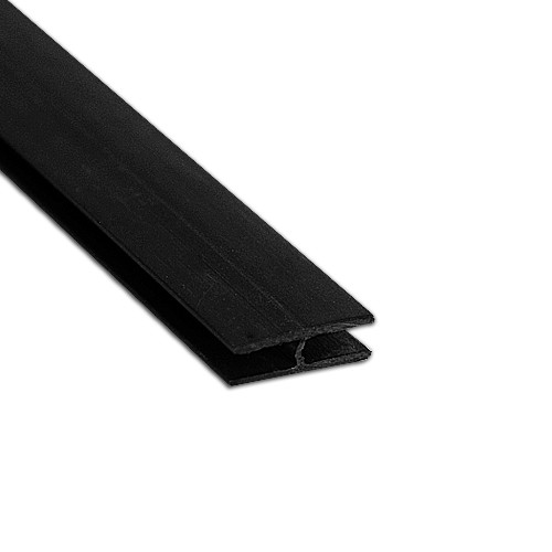 Sert Pvc Birleştirme Profili H5mm Düz Siyah