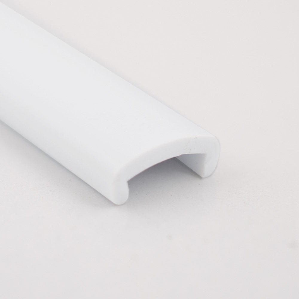 Soft PVC Edge Covering U12mm Plain White