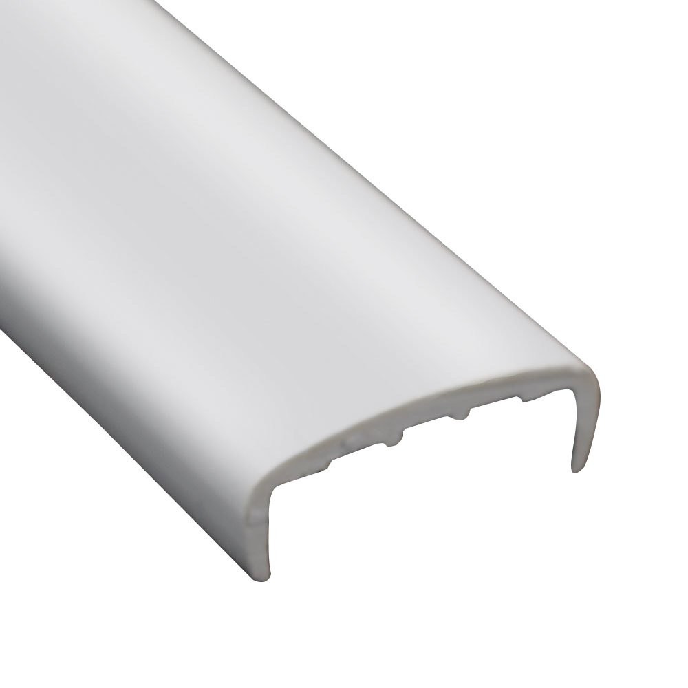 Hard PVC Edge Closing U Profile 18mm Light Gray