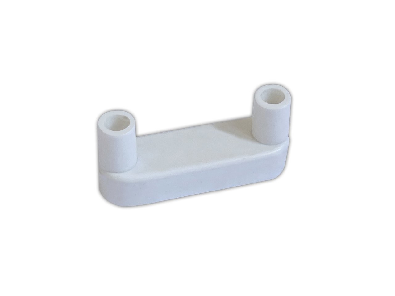 Oval Plastic Baby Crib Rail Cap White