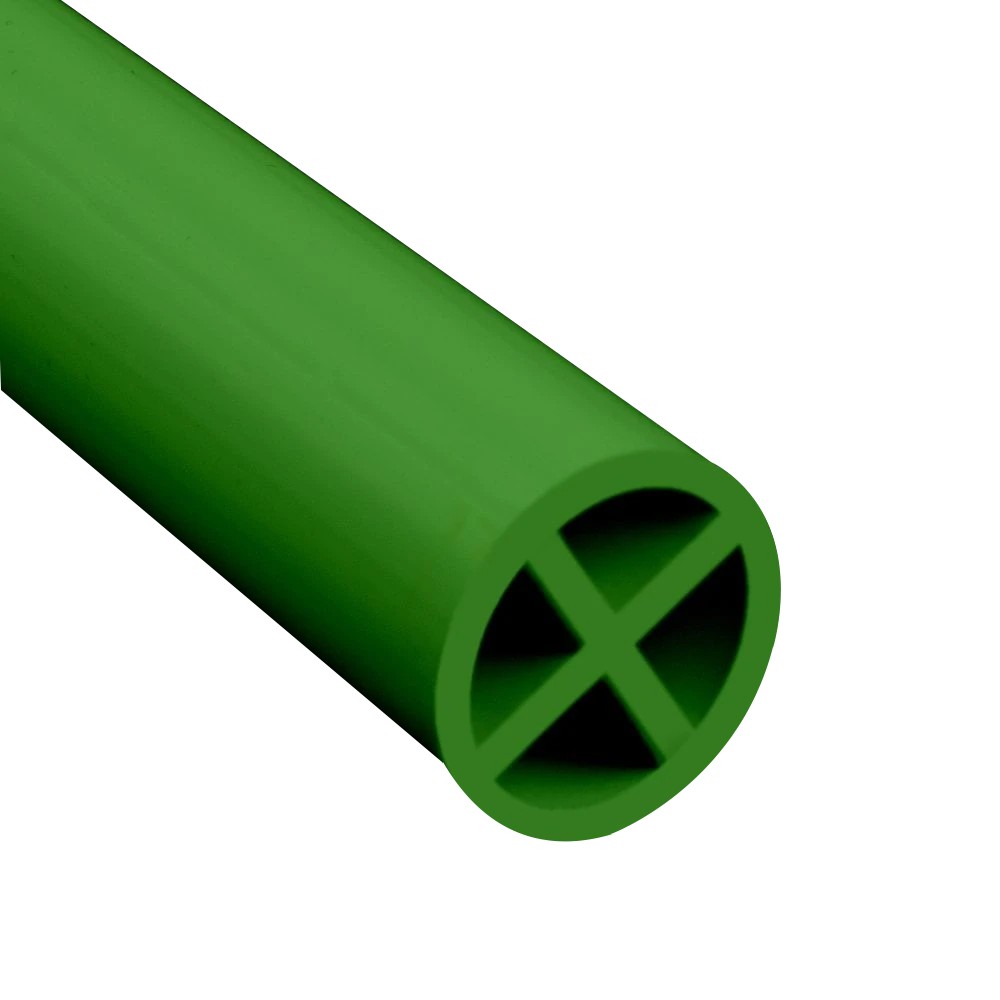 Hard PVC Profile Crib 15mm Grass Green