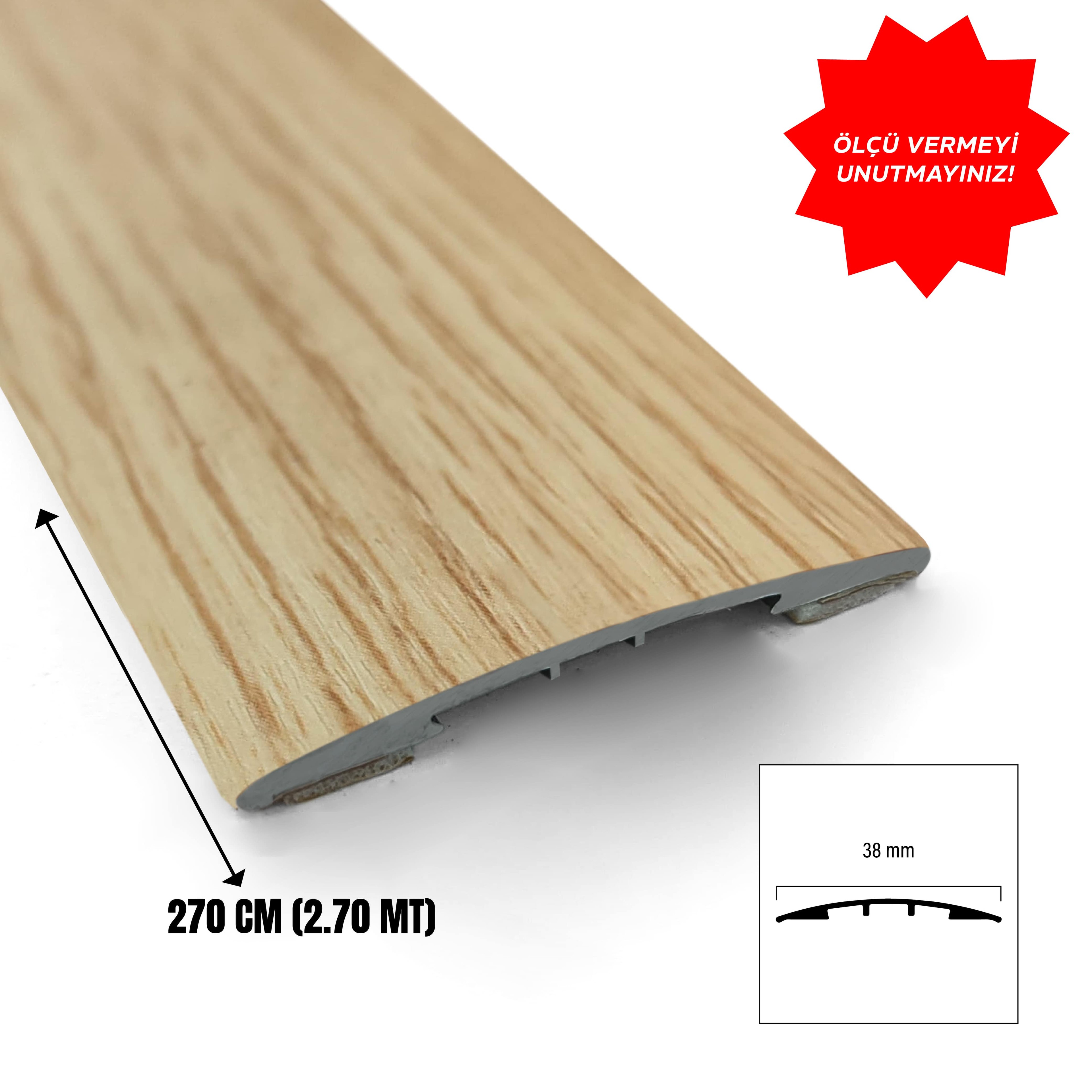 Pvc Kapı Eşik Çitası 38 mm Yenice Meşe-113-YM (270cm)