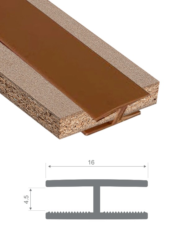 Sert Pvc Birleştirme Profili H4mm Düz Kayın