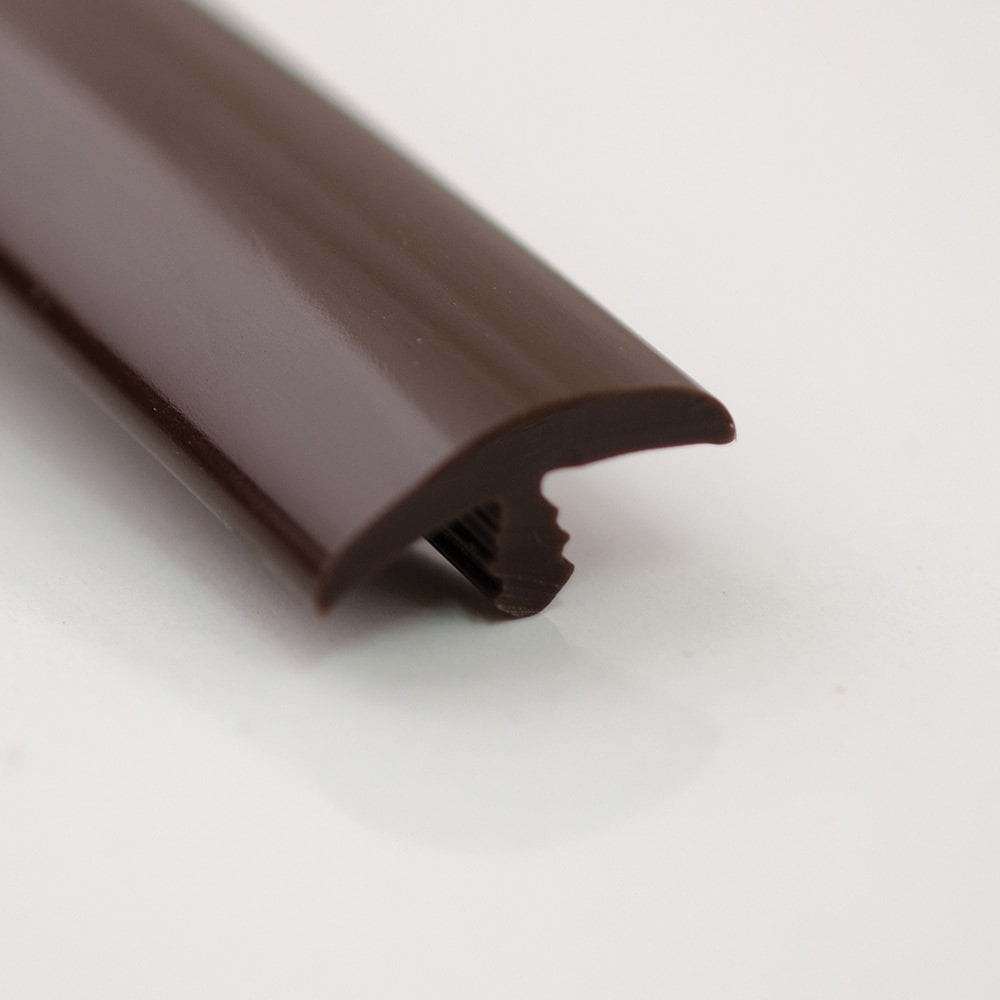 Soft PVC Edge Covering T18mm Plain Brown